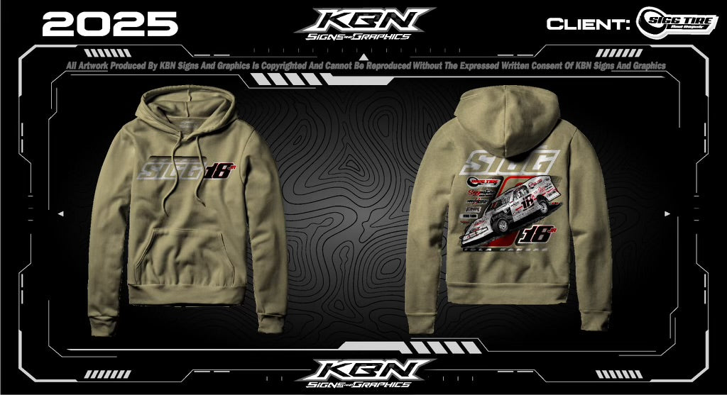 Tan Chase Sigg Racing Hoodie