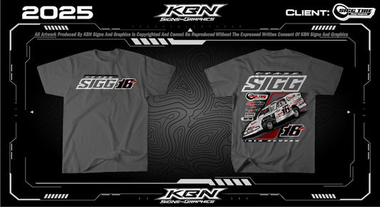 Dark Grey Chase Sigg Racing T-Shirt