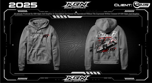 Light Grey Chase Sigg Racing Hoodie