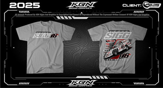 Light Grey Chase Sigg Racing T-Shirt